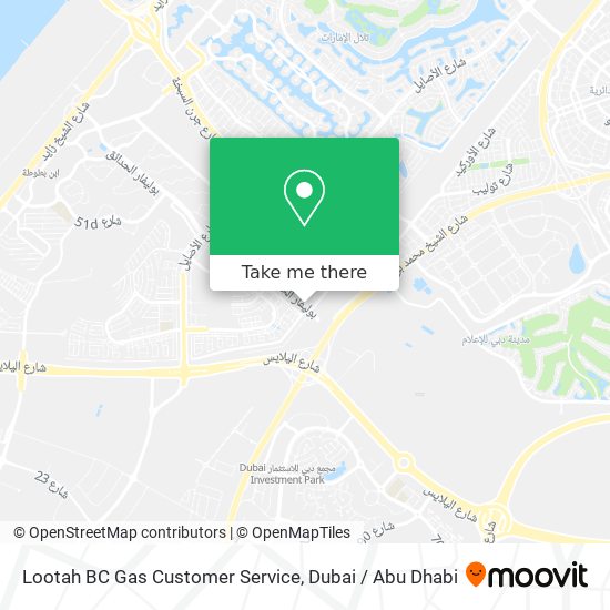 Lootah BC Gas Customer Service map