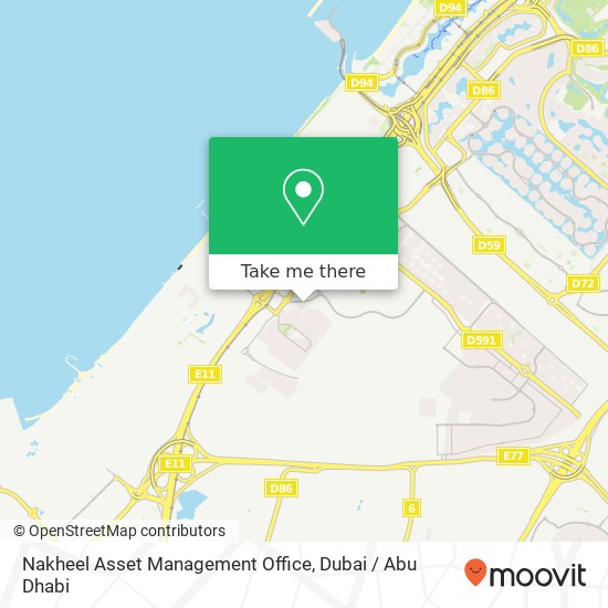 Nakheel Asset Management Office map