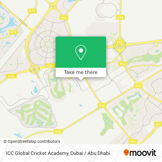 ICC Global Cricket Academy map