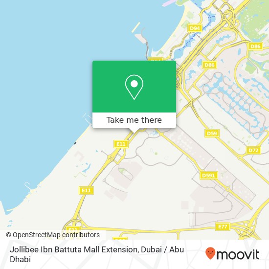 Jollibee Ibn Battuta Mall Extension map