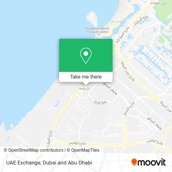 UAE Exchange map