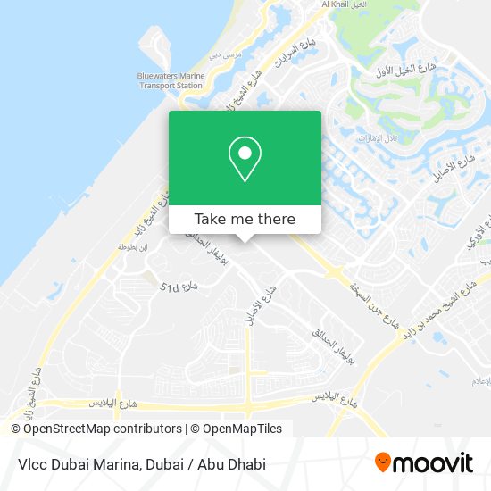 Vlcc Dubai Marina map