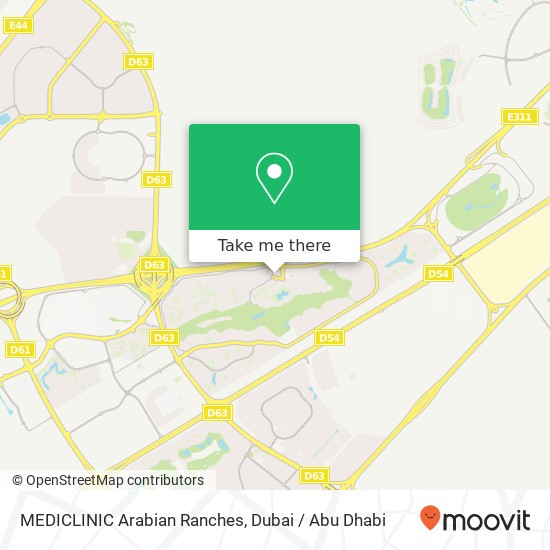 MEDICLINIC Arabian Ranches map