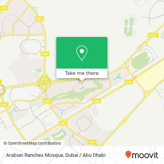 Arabian Ranches Mosque map