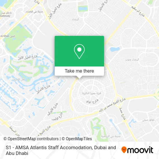 S1 - AMSA Atlantis Staff Accomodation map