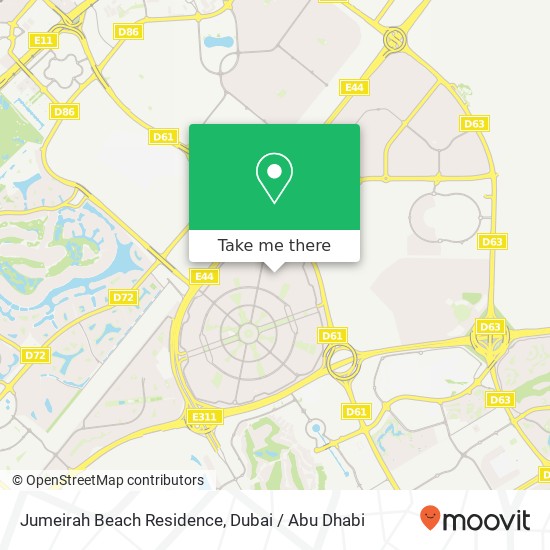 Jumeirah Beach Residence map