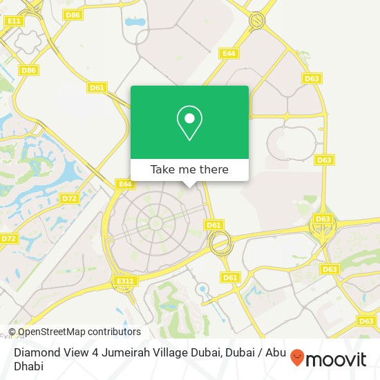 Diamond View 4 Jumeirah Village Dubai map