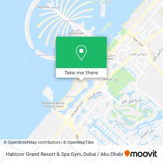 Habtoor Grand Resort & Spa Gym map