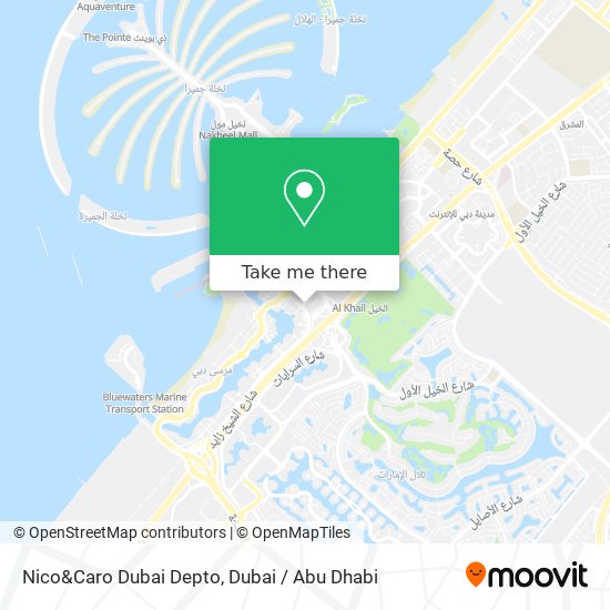 Nico&Caro Dubai Depto map