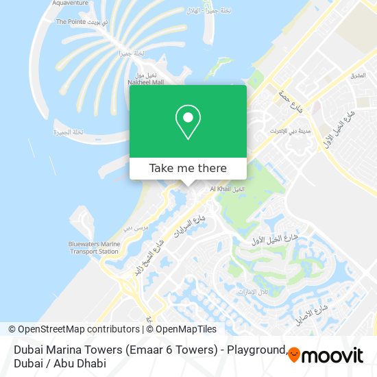 Dubai Marina Towers (Emaar 6 Towers) - Playground map