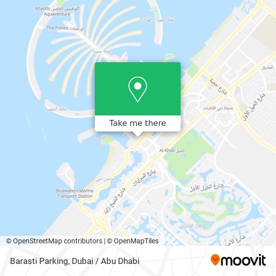 Barasti Parking map