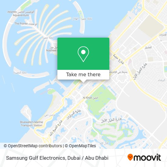 Samsung Gulf Electronics map