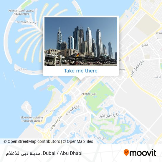 مدينة دبي للاعلام map