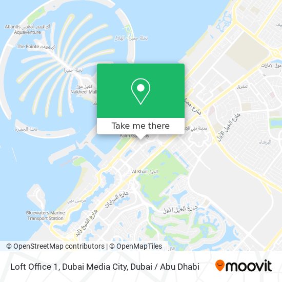 Loft Office 1, Dubai Media City map