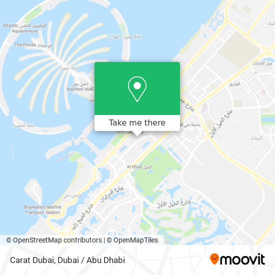 Carat Dubai map