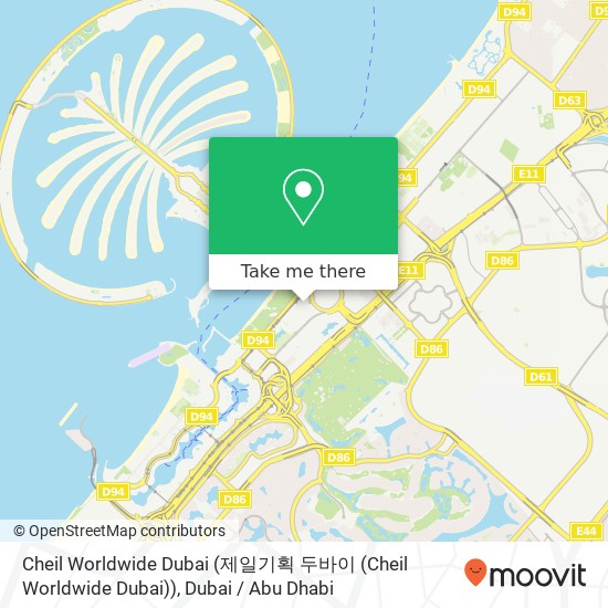 Cheil Worldwide Dubai (제일기획 두바이 (Cheil Worldwide Dubai)) map