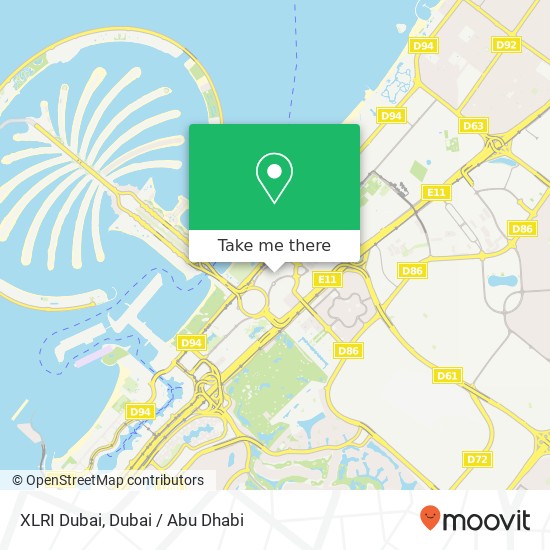 XLRI Dubai map
