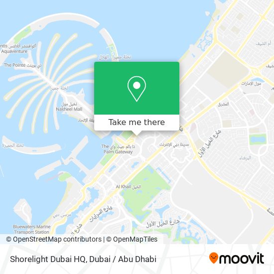 Shorelight Dubai HQ map