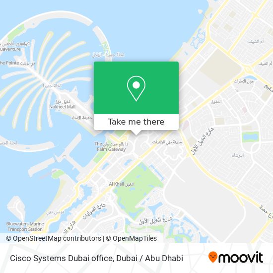 Cisco Systems Dubai office map
