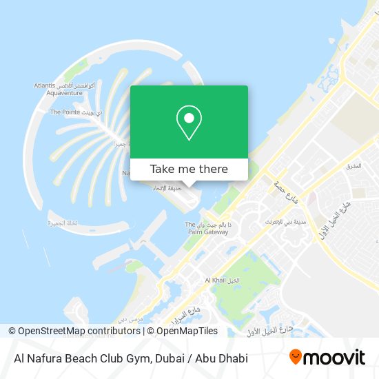 Al Nafura Beach Club Gym map