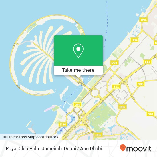 Royal Club Palm Jumeirah map