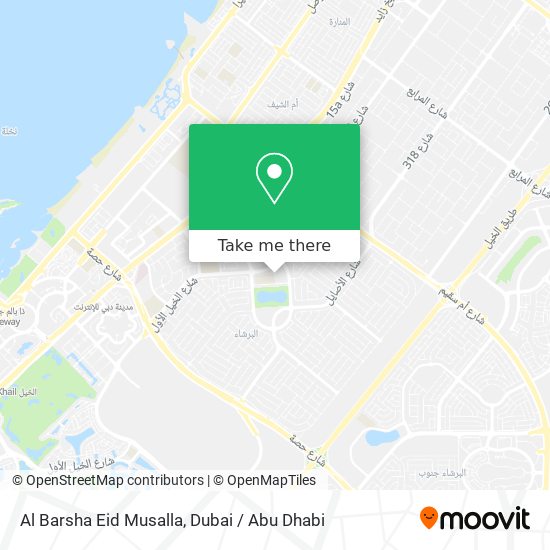 Al Barsha Eid Musalla map