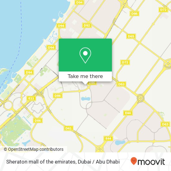 Sheraton mall of the emirates map