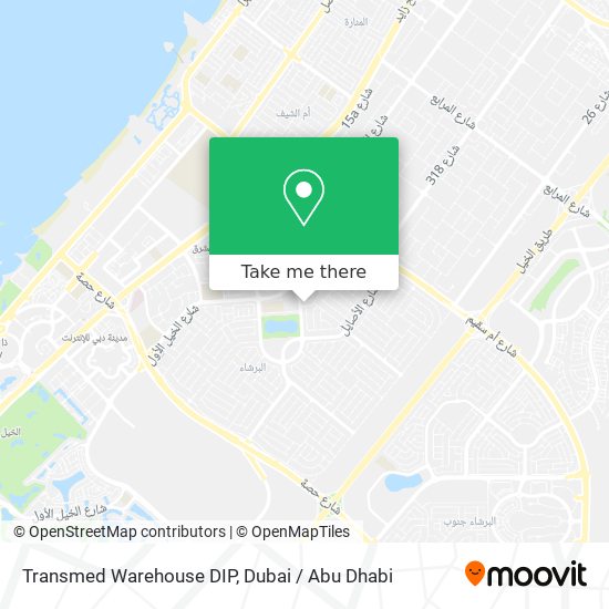 Transmed Warehouse DIP map