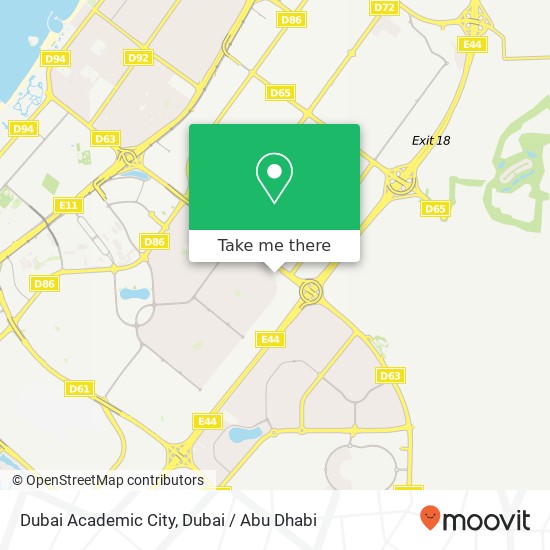 Dubai Academic City map