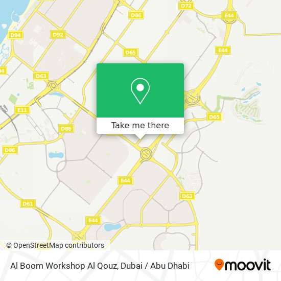 Al Boom Workshop Al Qouz map