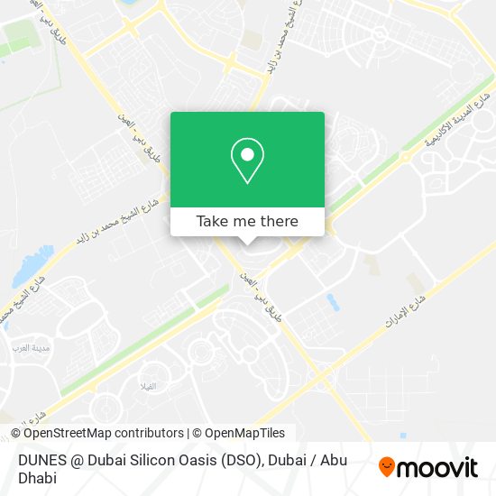 DUNES @ Dubai Silicon Oasis (DSO) map