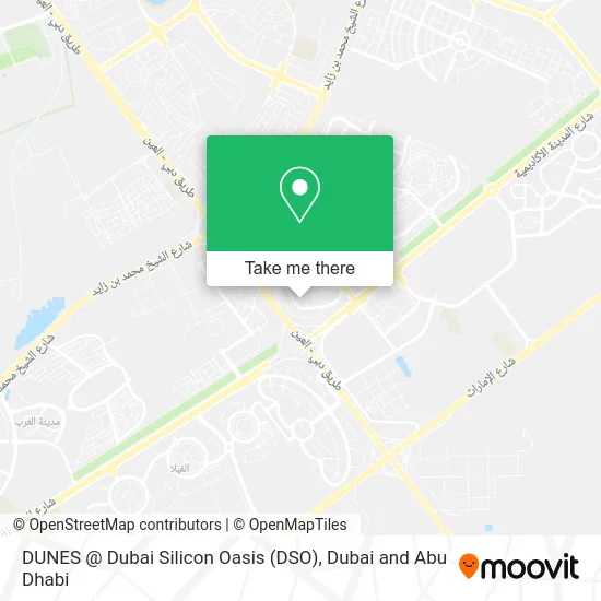 DUNES @ Dubai Silicon Oasis (DSO) map