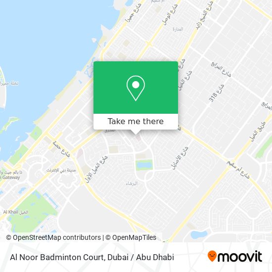 Al Noor Badminton Court map