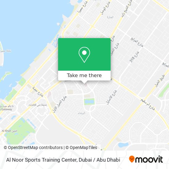 Al Noor Sports Training Center map