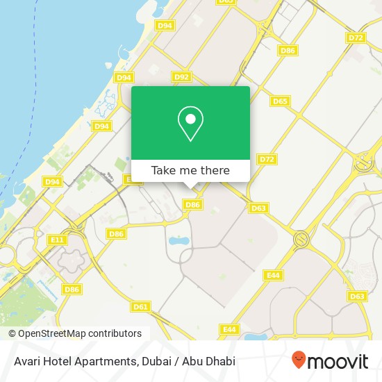 Avari Hotel Apartments map