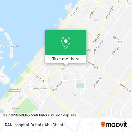 RAK Hospital map