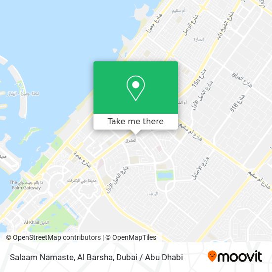 Salaam Namaste, Al Barsha map