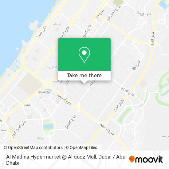 Al Madina Hypermarket @ Al quoz Mall map