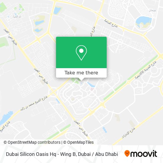 Dubai Silicon Oasis Hq - Wing B map