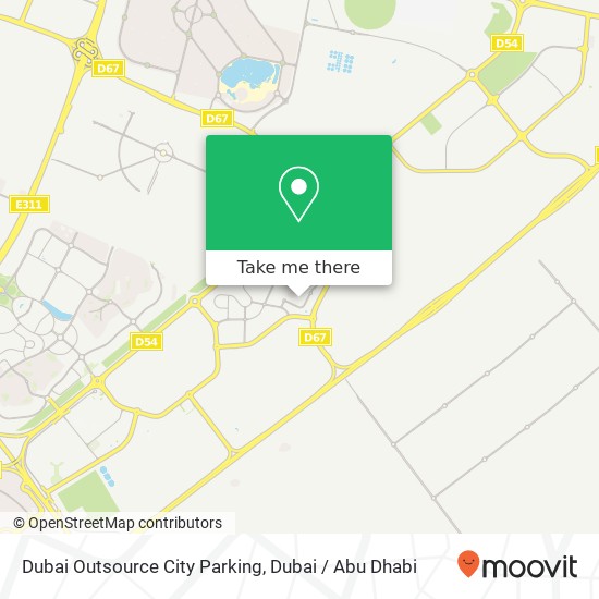 Dubai Outsource City Parking map