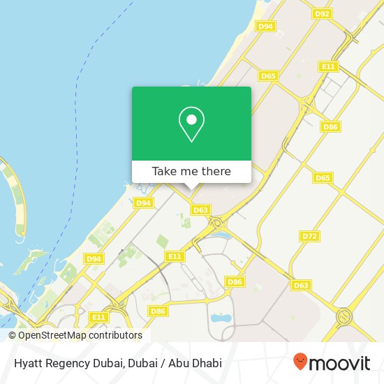 Hyatt Regency Dubai map