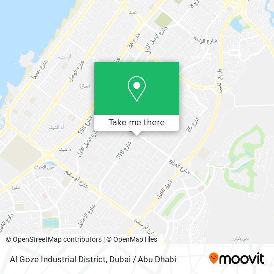 Al Goze Industrial District map