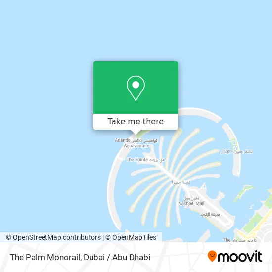 The Palm Monorail map