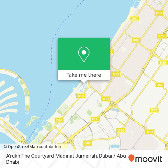 A'rukn The Courtyard Madinat Jumeirah map