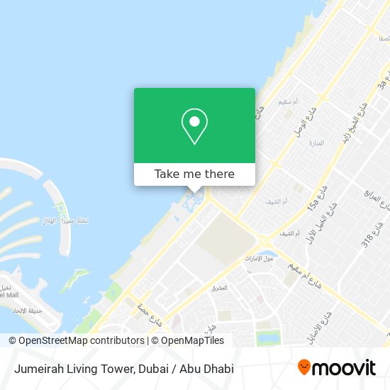 Jumeirah Living Tower map
