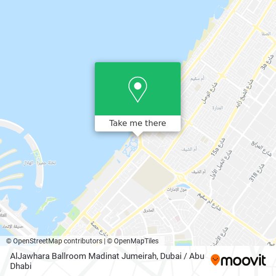 AlJawhara Ballroom Madinat Jumeirah map