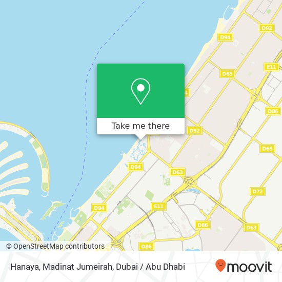 Hanaya, Madinat Jumeirah map