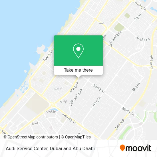 Audi Service Center map