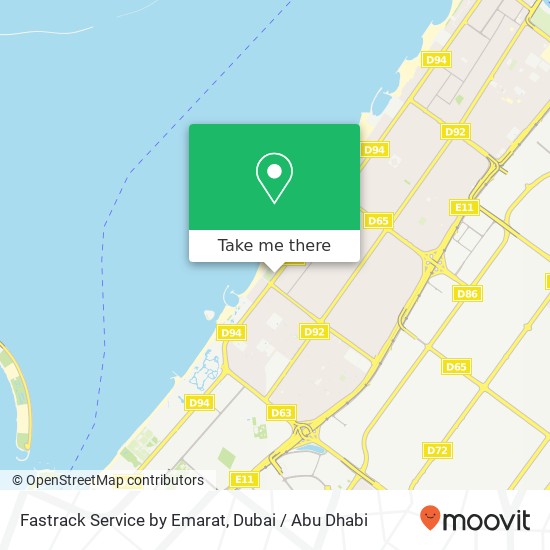 Fastrack Service by Emarat map