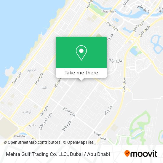 Mehta Gulf Trading Co. LLC. map
